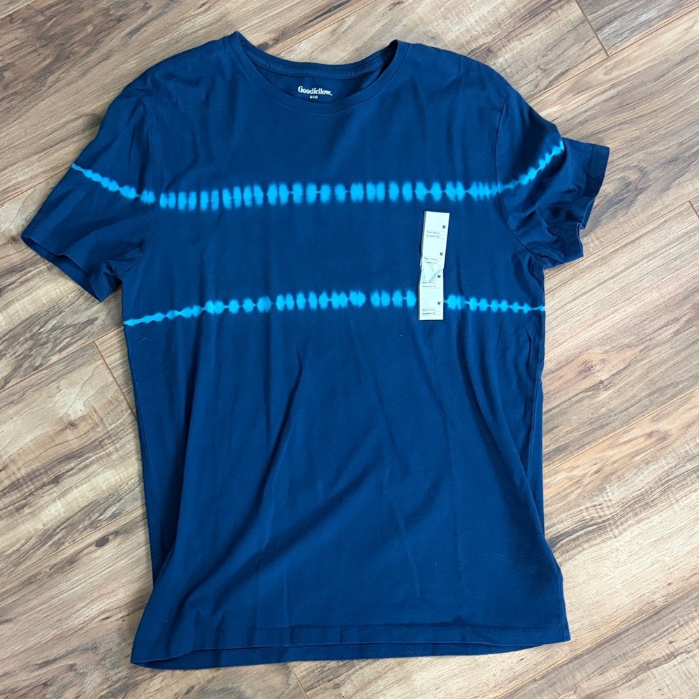 Goodfellow & Co Men's Navy Tie-Dye Short Sleeve Tee
